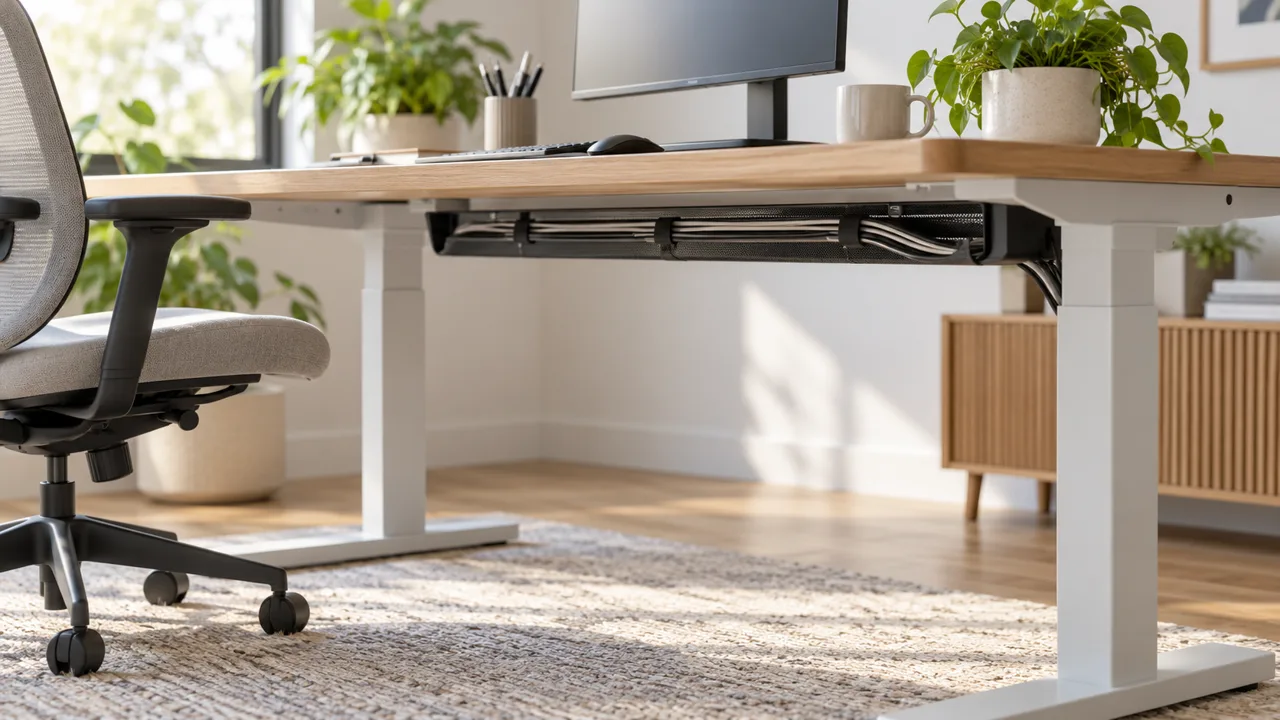 Under desk cable management concept for the hongrmtacx guide