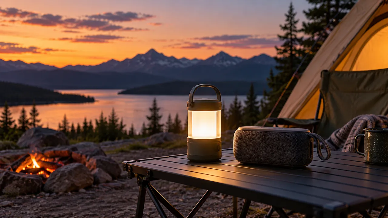 Camping speaker and lantern concept for the iprowess outdoor audio guide