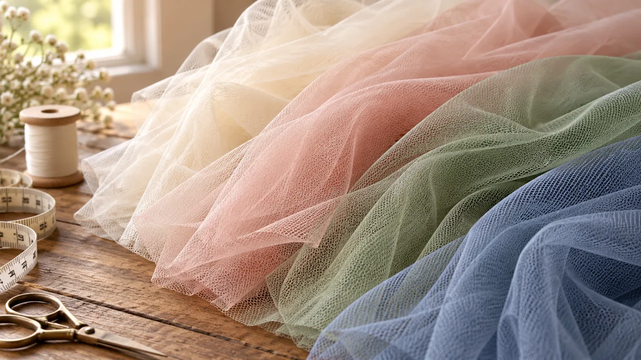 Tulle swatches illustrating the textile context of trastullami